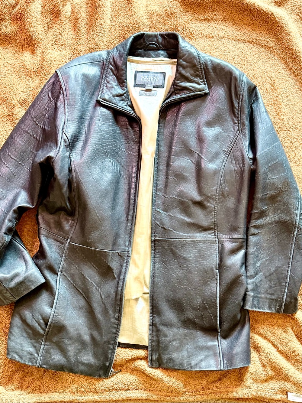 Vintage Wilson’s leather zip up jacket